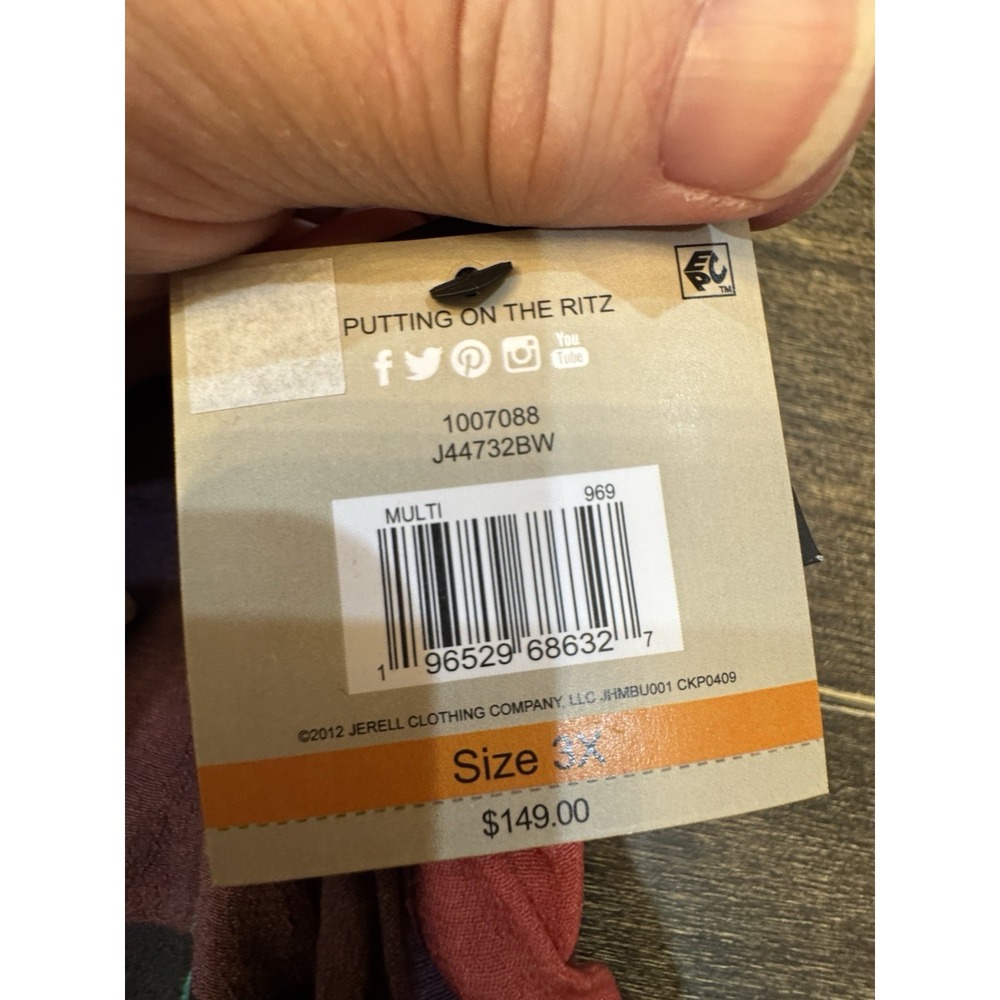 John Mark patchwork tunic colorful eclectic Embro… - image 6